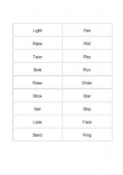 English worksheets: Multiple Meaning Words