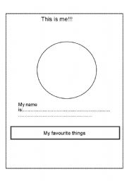 English Worksheet: This is me!