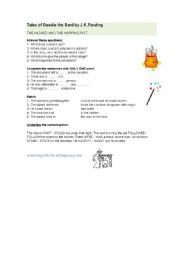 English worksheet: The wizard and the Hopping Pot