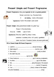 English Worksheet: Present Simple or Progressive