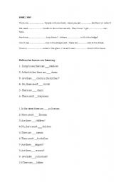 English Worksheet: some/any