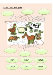 English Worksheet: Farm Animals