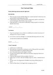 English Worksheet: sample essay: cause and effect with activity