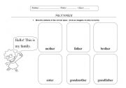 English Worksheet: Simpsons Family cut and paste