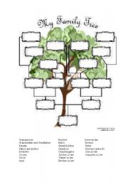 English Worksheet: Family tree exercise