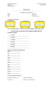 English worksheet: Vocabulary test