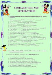 English Worksheet: COMPARATIVES AND SUPERLATIVES