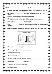 WEATHER &CLIMATE