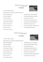 English worksheet: The circle