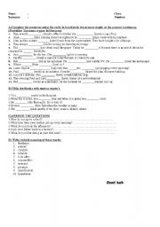 English worksheet: EXAM