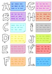 English Worksheet: Alphabet