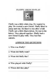 English Worksheet: comprehension