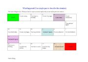 English Worksheet: What happened? Game