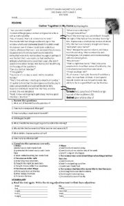 English Worksheet: New headway intermediate unit 8 and 9