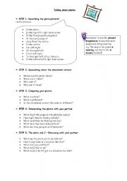 English Worksheet: Talking about photos/pictures