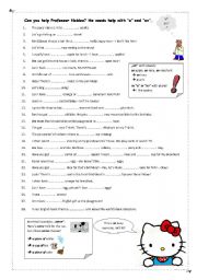 English Worksheet: Fill in 