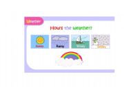 English worksheet: How is the weather?