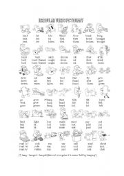 Irregular verbs - Pictionary