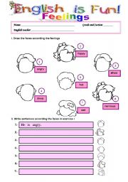 English Worksheet: Feelings