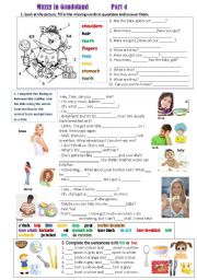 English Worksheet: Muzzy in Gondoland  (Part 4)