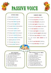 English Worksheet: PASSIVE VOICE