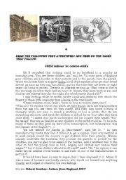 English Worksheet: Child Labour