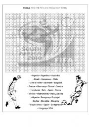 FIFA 2010 WORLD CUP TEAMS: PUZZLE