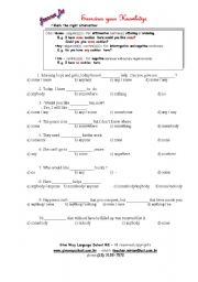 English Worksheet: Some . Any