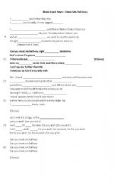 English worksheet: Black Eyed Peas - Meet Me Half Way - listening comprehension