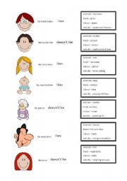 English Worksheet: LIKE vs. DISLIKE