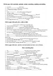 English Worksheet: review