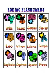 English Worksheet: Zodiac or The Signs of the Zodiac