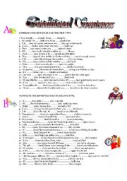 English Worksheet: CONDITIONAL SENTENCES