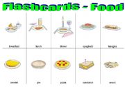 English Worksheet: FLASHCARDS - FOOD
