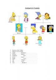 English worksheet:  MY FAMILY