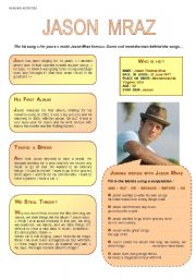 English Worksheet: JASON   MRAZ   Im yours