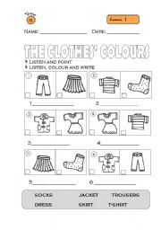 THE CLOTHES COLOURS