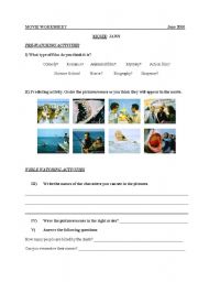 English Worksheet: JAWS
