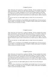 English Worksheet: Conquering space