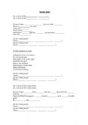 English Worksheet: eleanor rigby