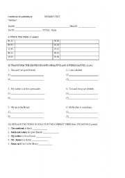 English worksheet: the time, where from test