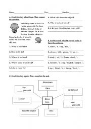 English Worksheet: Myself