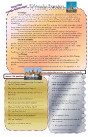 English Worksheet: Reading comprehension - Sightseeing Barcelona