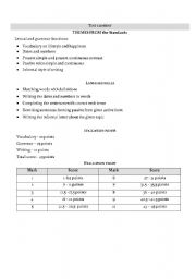 English worksheet: Revision test