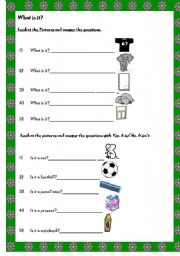 English Worksheet: What s it? 