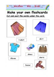 English worksheet: clothes