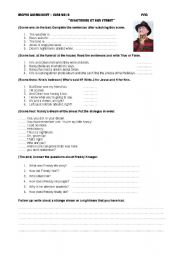 English worksheet: Nightmare in Elm street