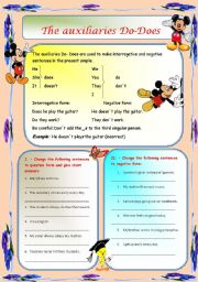 English Worksheet: Do-Does+exercises