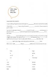 English Worksheet: reading