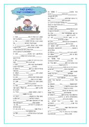 English Worksheet: Past simple-past continuous